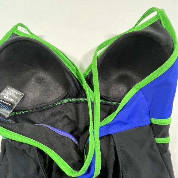 Catalina One Piece Swim Suit, Size XL, Color Block with Low Backp - Picture 5 of 7